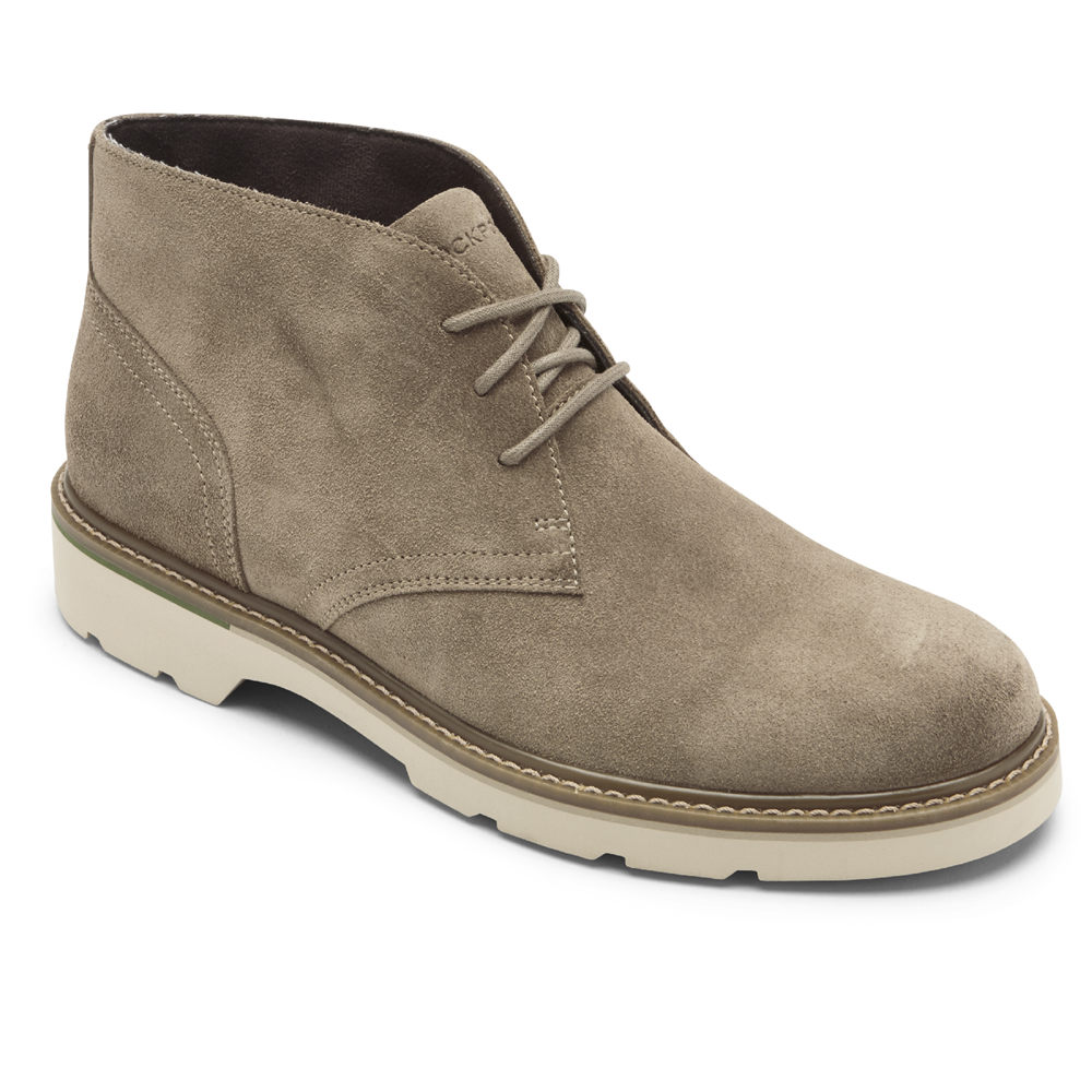 Rockport Mens Charlee Waterproof Chukka - Boots Grey - XIA453269